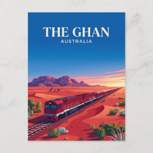 Ghan (Australisches Outback) Australien Postkarte