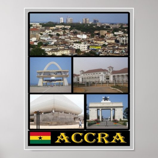 Ghana - Accra - Mosaik - Poster (Vorne)