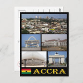 Ghana - Accra - Mosaik - Postkarte (Vorne/Hinten)