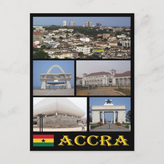 Ghana - Accra - Mosaik - Postkarte (Vorderseite)