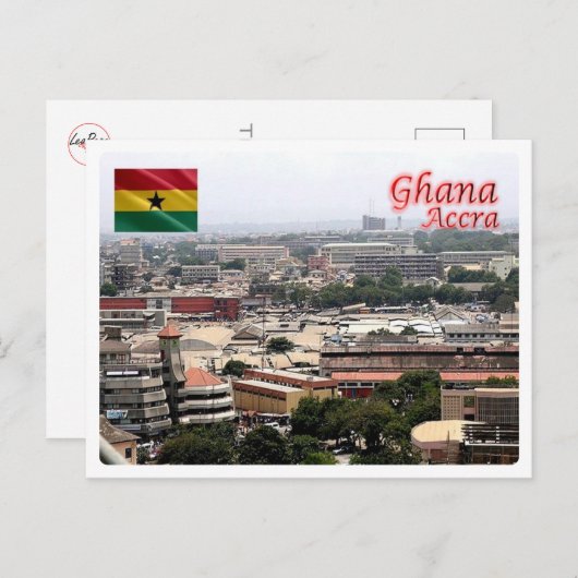 Ghana - Accra North - Postkarte (Vorne/Hinten)