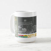 Ghana Adinkra Farn Kaffeetasse (Vorderseite Links)