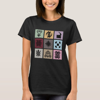 Ghana Adinkra Symbol - Afrikanisches Erbe und Weis T-Shirt