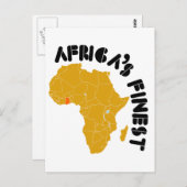 Ghana, Afrikas schönste Karte Afrikas (Vorne/Hinten)