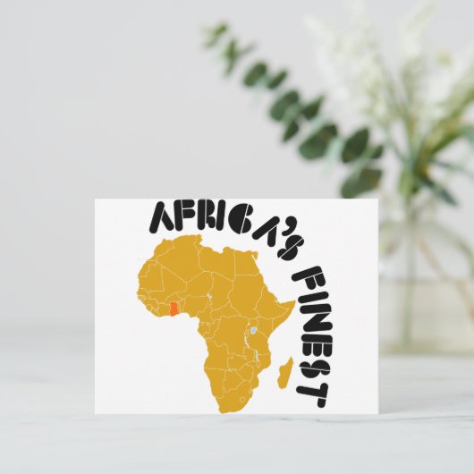 Ghana, Afrikas schönste Karte Afrikas (Stehend Vorderseite)