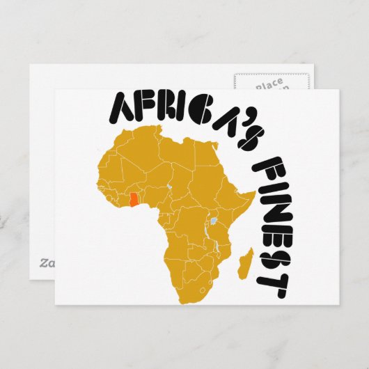 Ghana, Afrikas schönste Karte Afrikas (Vorne/Hinten)