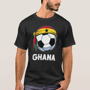 Ghana Ball Flag Patriotic Football Proud Nostalgic T-Shirt
