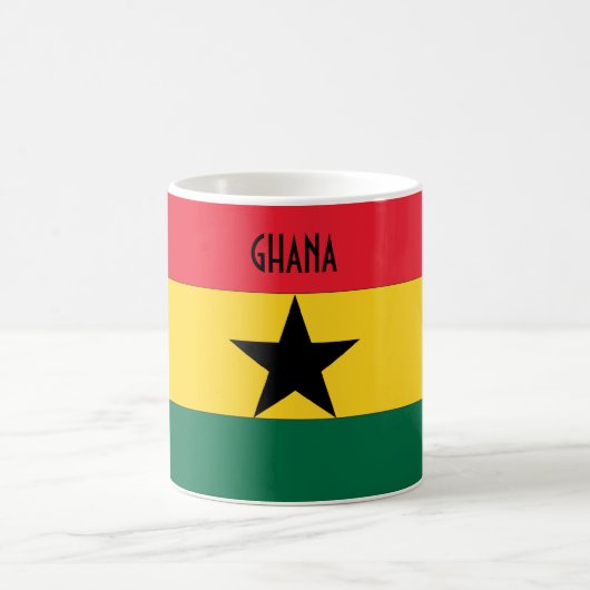 Ghana Black Star Flag Kaffeetasse (Mittel)