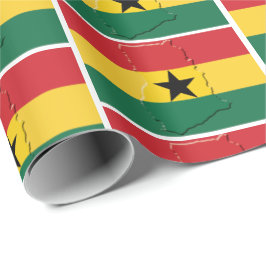 GHANA | Black Star | GHANAIAN Flag Geschenkpapier