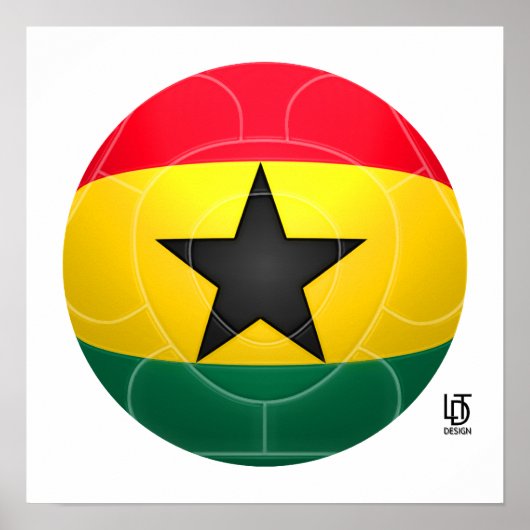 Ghana - Black Stars Football Poster (Vorne)