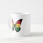 Ghana Butterfly Flag Kaffeetasse (Vorderseite Links)