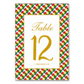 GHANA Celebration Wedding Banquet Tischnummer (Rückseite)