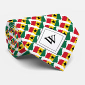 GHANA Christian Scripture Monogram Flag Krawatte (Gerollt)