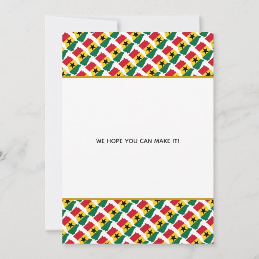 GHANA Christlich Celebration Wedding Save The Date (Rückseite)