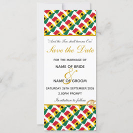 GHANA Christlich Wedding Save The Date