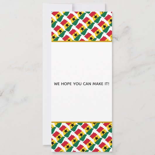 GHANA Christlich Wedding Save The Date (Rückseite)