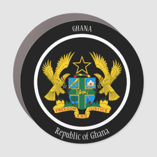 Ghana Coat of Arms Patriotic Auto Magnet