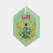 Ghana Custom Glass Ornament (Vorderseite Links)