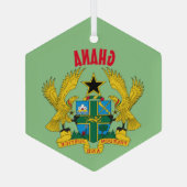 Ghana Custom Glass Ornament Aus Glas (Rückseite)