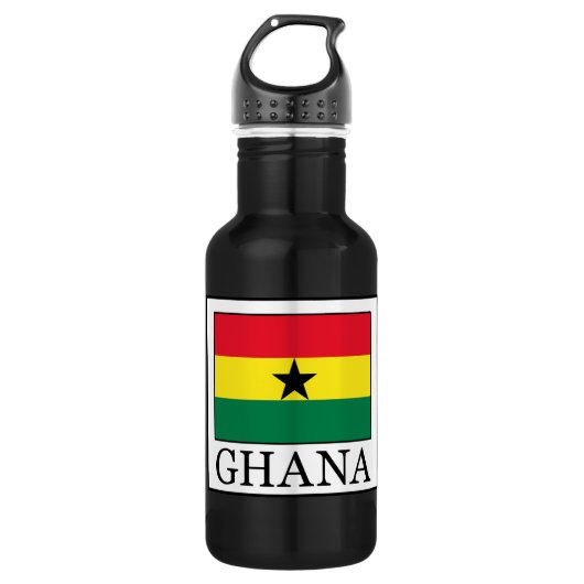 Ghana Edelstahlflasche (Vorderseite)