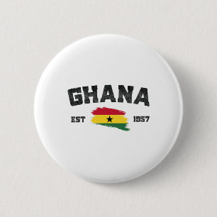 Ghana Est. 1957 Ghanaischer Tag der Unabhängigkeit Button