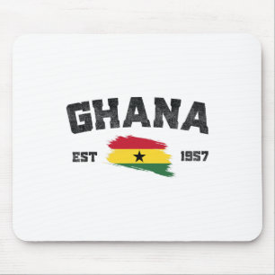 Ghana Est. 1957 Ghanaischer Tag der Unabhängigkeit Mousepad