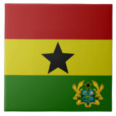 Ghana-Fahnenwappen Fliese (Vorderseite)