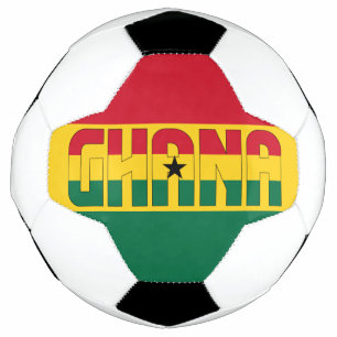 Ghana Flag Adortable Patriotic Fußball
