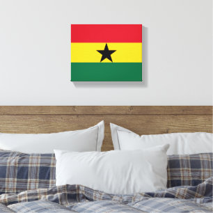 Ghana Flag Afrika Leinwanddruck