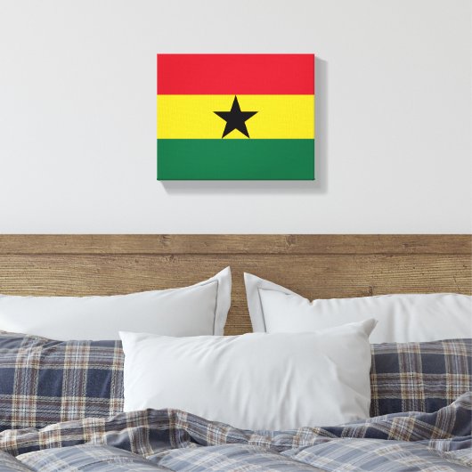 Ghana Flag Afrika Leinwanddruck (Insitu (Schlafzimmer))