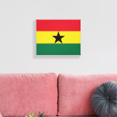 Ghana Flag Afrika Leinwanddruck (Insitu (Wohnzimmer))