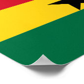 Ghana Flag Afrika Poster (Ecke)