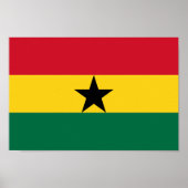 Ghana Flag Afrika Poster (Vorne)
