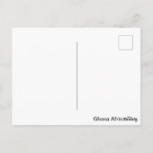 Ghana Flag Afrika Postkarte (Rückseite)