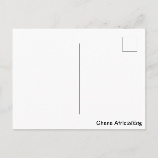 Ghana Flag Afrika Postkarte (Rückseite)