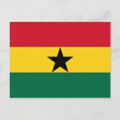 Ghana Flag Afrika Postkarte (Vorderseite)