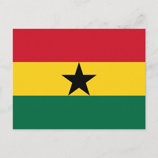 Ghana Flag Afrika Postkarte (Vorderseite)