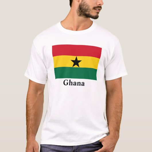 Ghana Flag Afrika T-Shirt (Vorderseite)