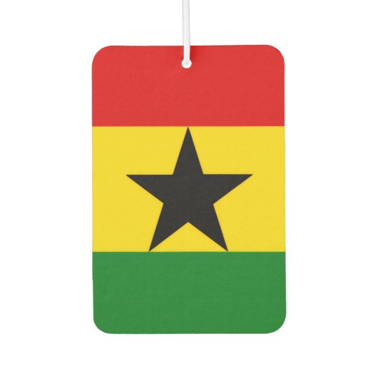 Ghana Flag Autolufterfrischer (Vorderseite)