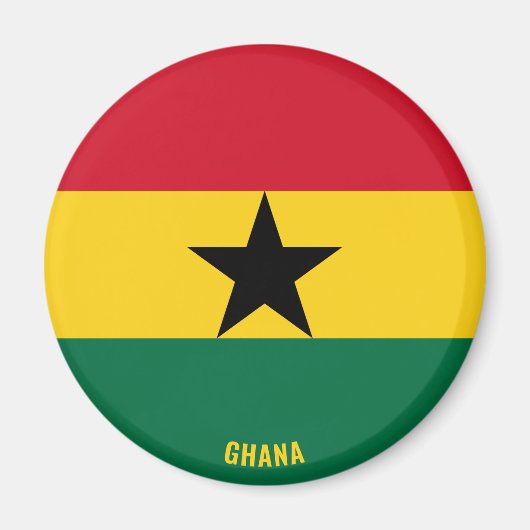 Ghana Flag Charming Patriotic Magnet (Vorne)