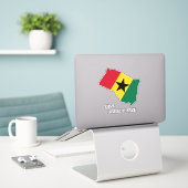 Ghana Flag Charming Patriotic Map Aufkleber (Laptop auf Schreibtisch)
