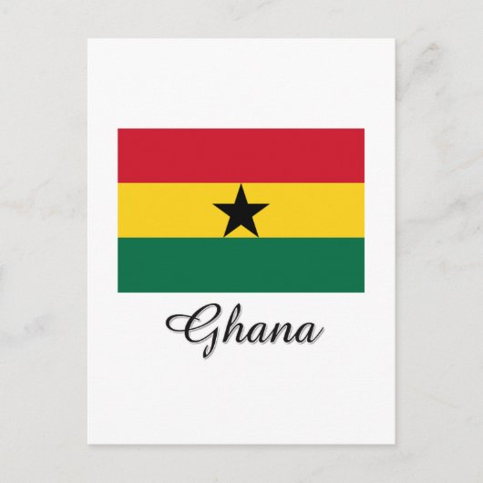 Ghana Flag Design Postkarte (Vorderseite)