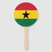Ghana Flag Fächer (Rückseite)