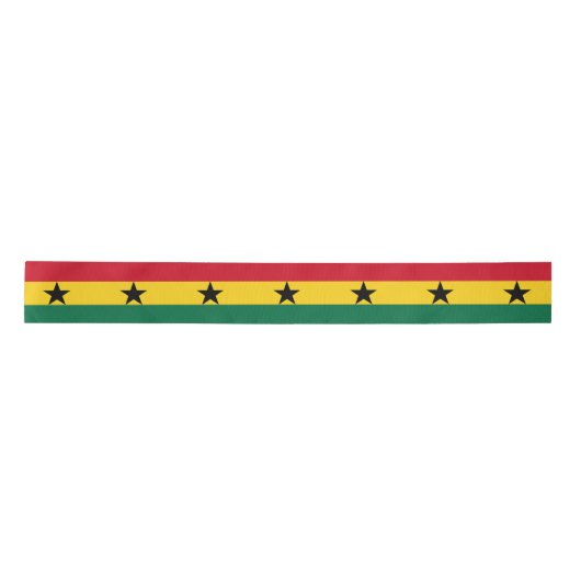 Ghana Flag & Ghana Reise, Urlaub/Sport Satinband (Vorderseite)