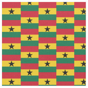 Ghana Flag & Ghana Trendy Fabric /mode Stoff