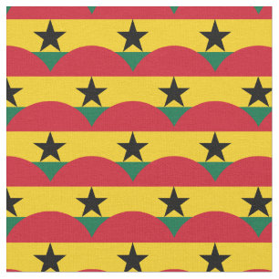 Ghana Flag & Ghana Trendy Fabric /mode Stoff