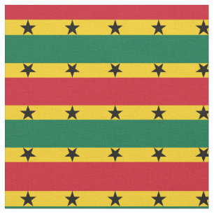 Ghana Flag & Ghana Trendy Fabric /mode Stoff