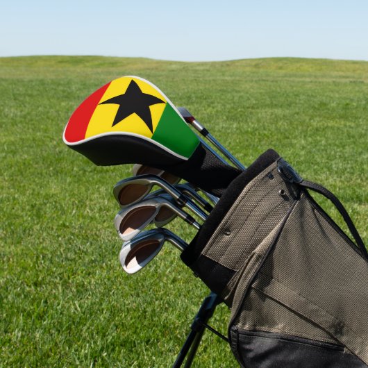 Ghana Flag Golf Headcover (In SItu)