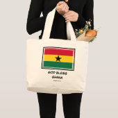 GHANA FLAG | Gott segne | Patriotisch | Ghanaisch Jumbo Stoffbeutel (Vorderseite (Produkt))