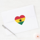 Ghana Flag Heftsticker Herz-Aufkleber (Umschlag)